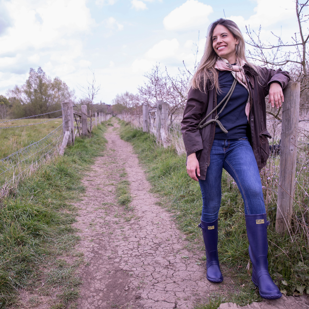 Lakeland footwear navy wellington boots